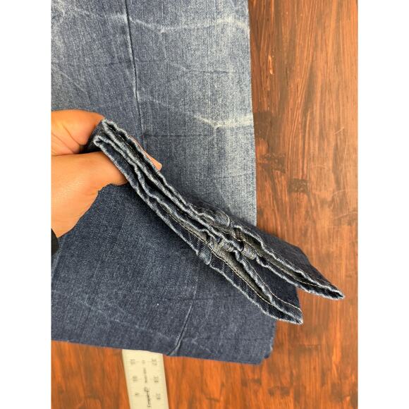 Phat Classics Phat Farm Wide Leg‎ Embroidered Y2K Vintage Denim Jeans Mens 38x34 - Picture 5 of 13